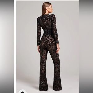 Nadine Merebi BELLA JUMPSUIT size XL, taken in to USA size 8. This item is long.